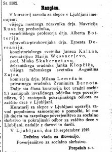 Uradni listdeželne vlade za Slovenijo št.152_1919_Razglas št. 5582