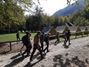 Prihod na taborniški center Bohinj