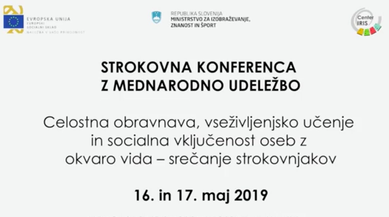 Video posnetek strokovne konference pred enim letom