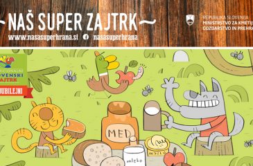 Tradicionalni slovenski zajtrk med živalmi