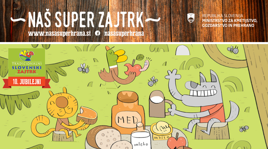 10. Tradicionalni slovenski zajtrk: »Zajtrk z medom – super dan!«