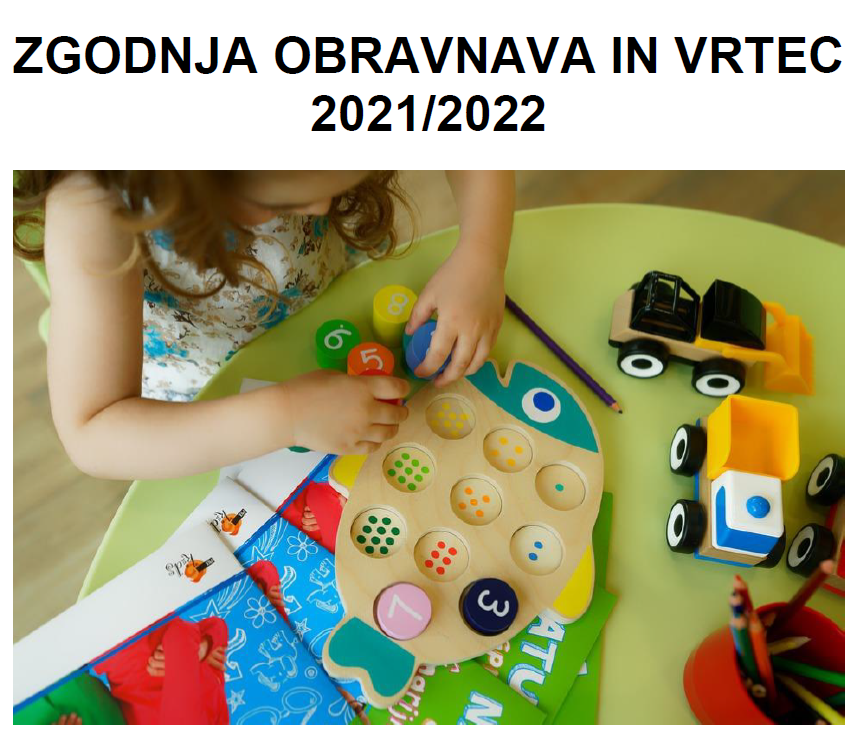 Publikacija za vrtec in zgodnjo obravnavo