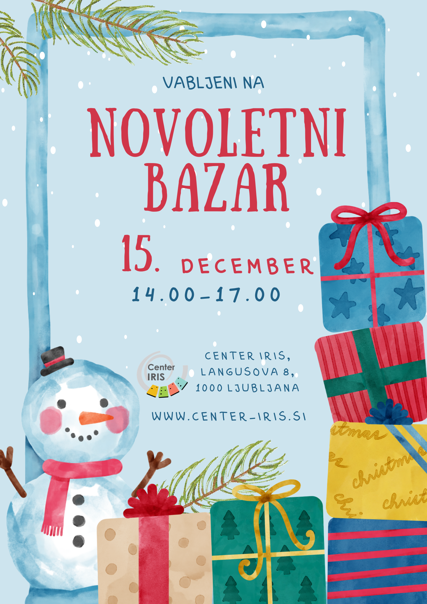 Tradicionalni novoletni bazar Centra IRIS