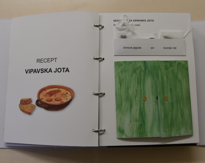 Multisenzorna knjiga Vipavsko kosilo